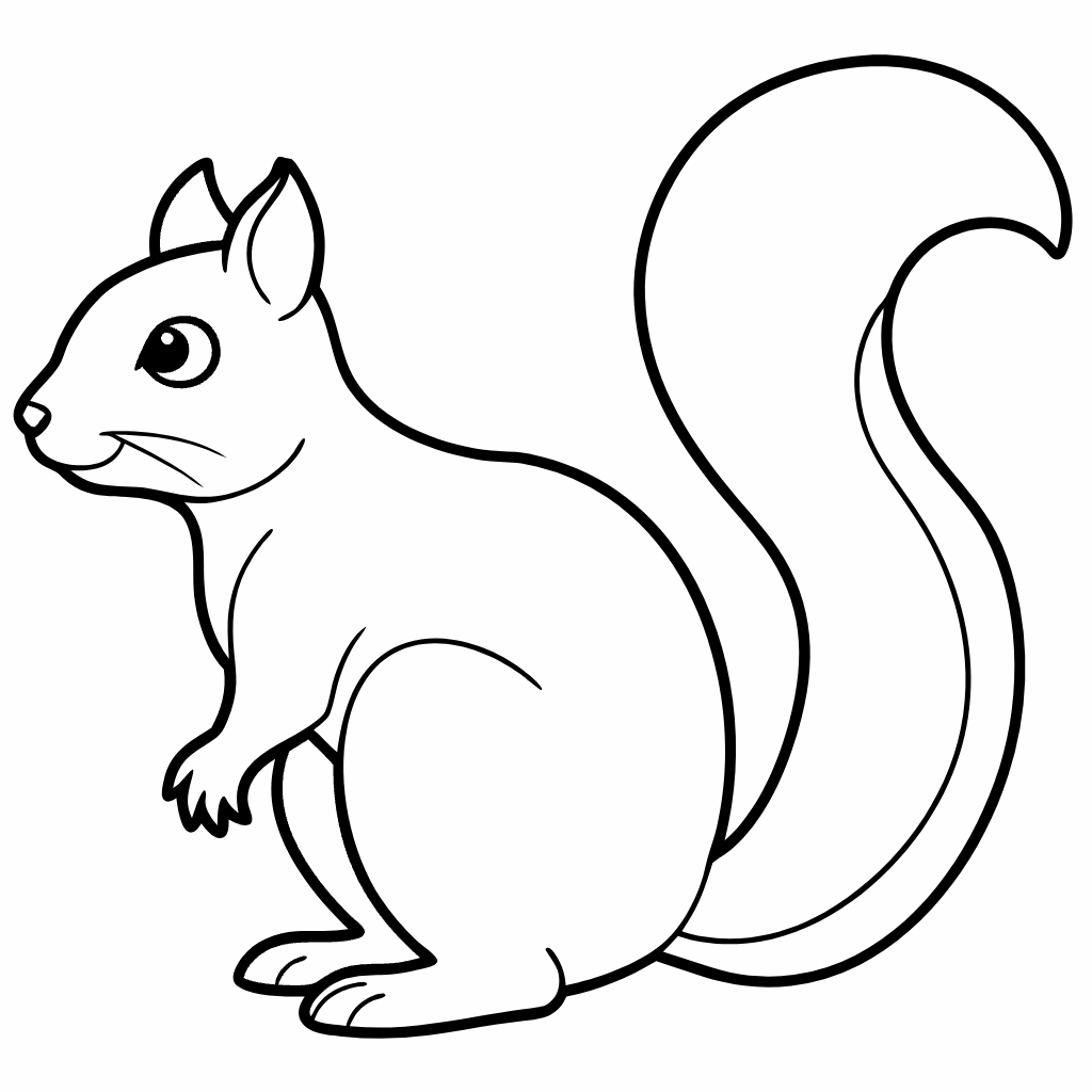 Squirrel Coloring Pages, Squirrel Coloring Page, Fun Kids Coloring, Free Printable Coloring Pages, Download and Print