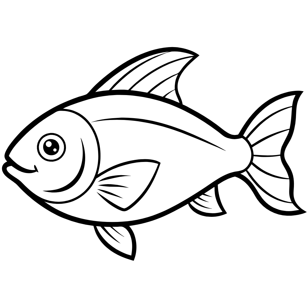 fish Download and Print Free Coloring Pages