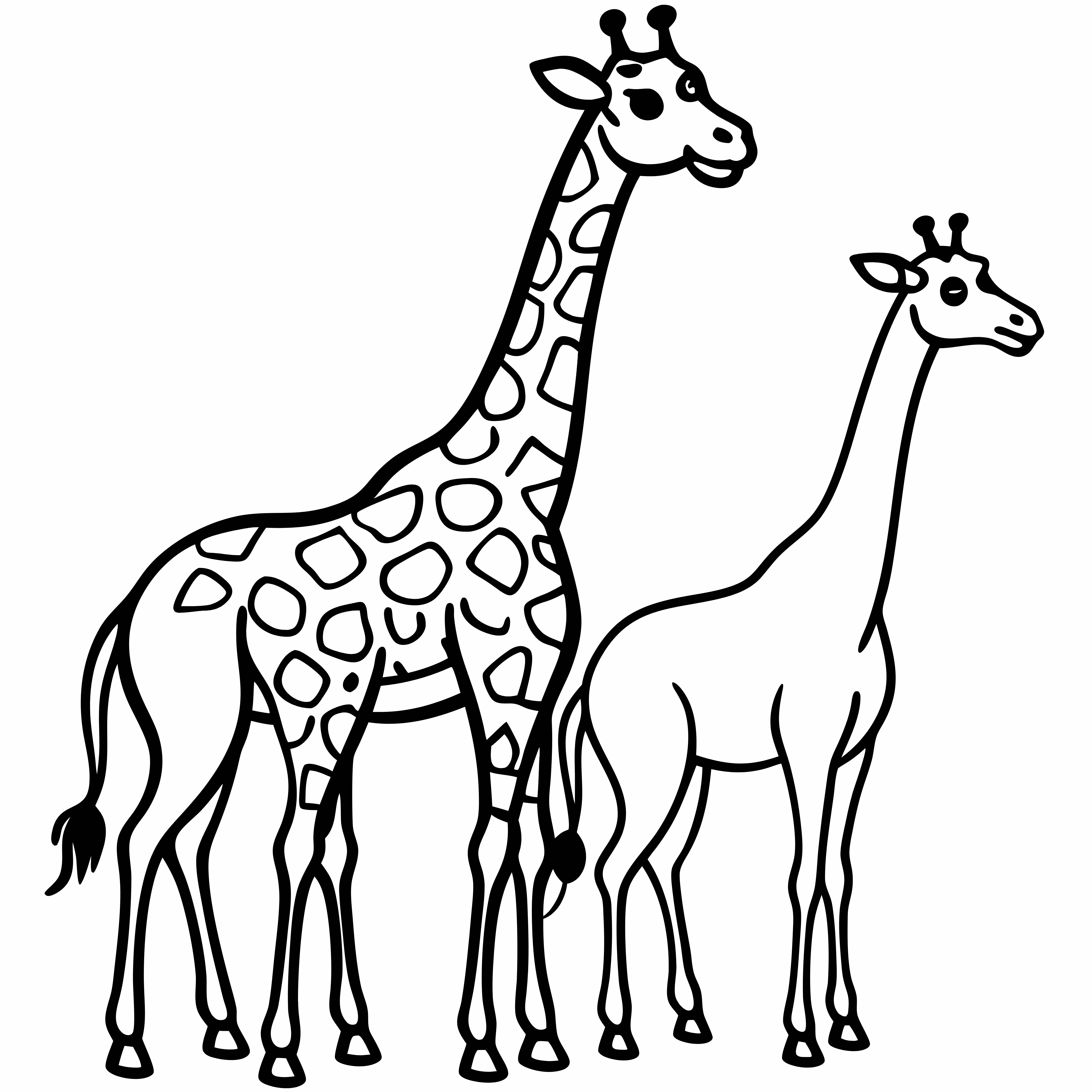 Giraffe Coloring Pages, Giraffe Coloring Page, Zoo Animals, Kids Coloring Fun, Download and Print Free Coloring Pages