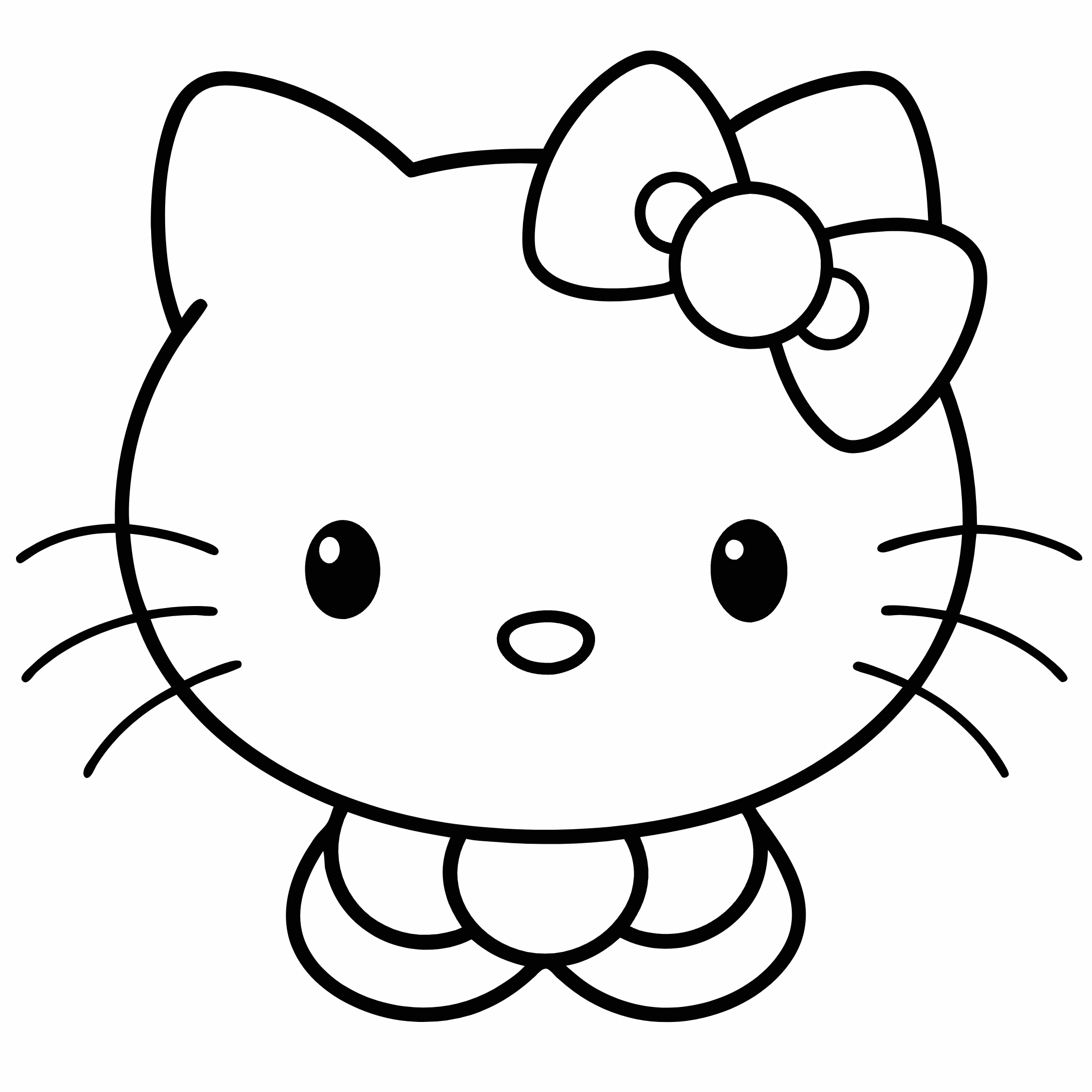 Hello Kitty Coloring Pages, Hello Kitty Coloring Page, Fun Kids Coloring, Free Printable Coloring Pages, Download and Print