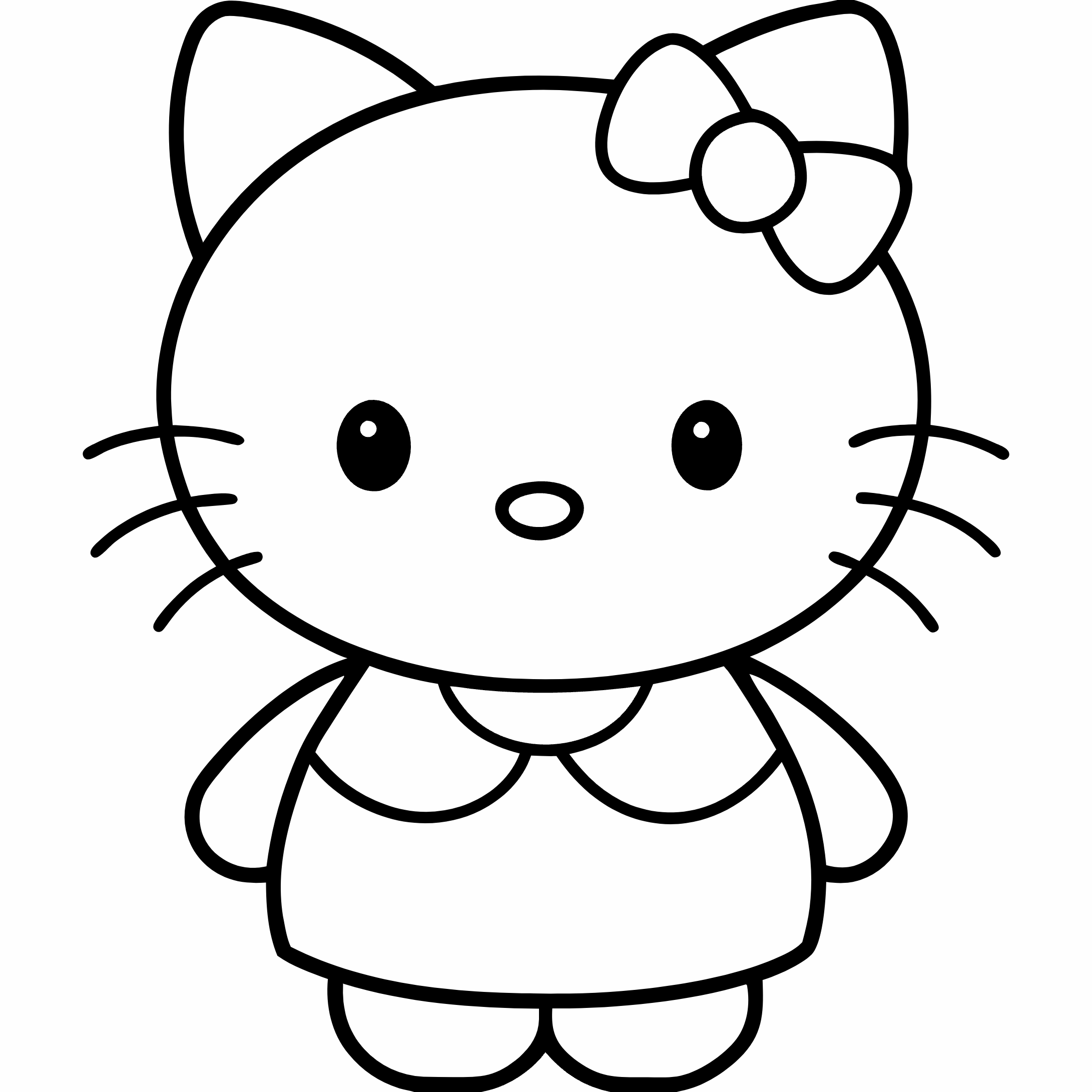 Hello Kitty Coloring Pages, Hello Kitty Coloring Page, Fun Kids Coloring, Free Printable Coloring Pages, Download and Print