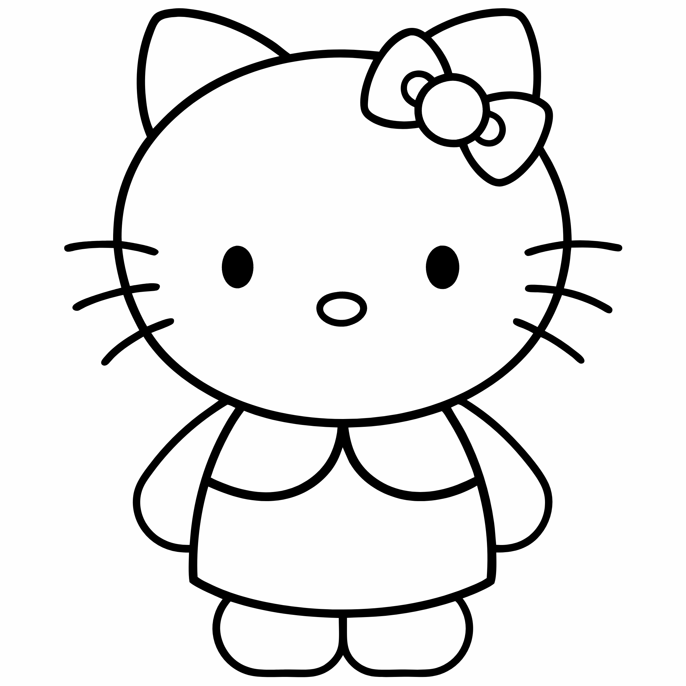 Hello Kitty Coloring Pages, Hello Kitty Coloring Page, Fun Kids Coloring, Free Printable Coloring Pages, Download and Print