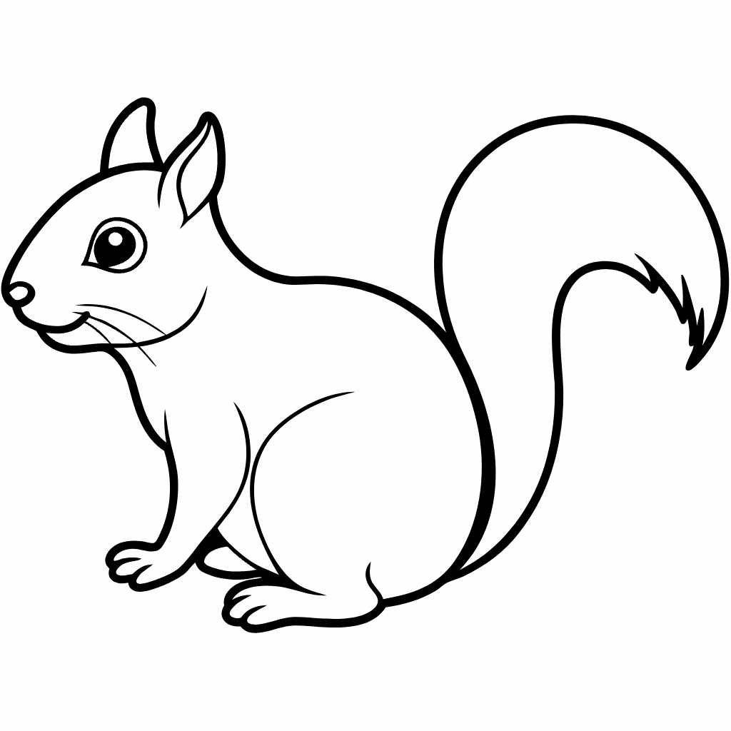 Squirrel Coloring Pages, Squirrel Coloring Page, Fun Kids Coloring, Free Printable Coloring Pages, Download and Print
