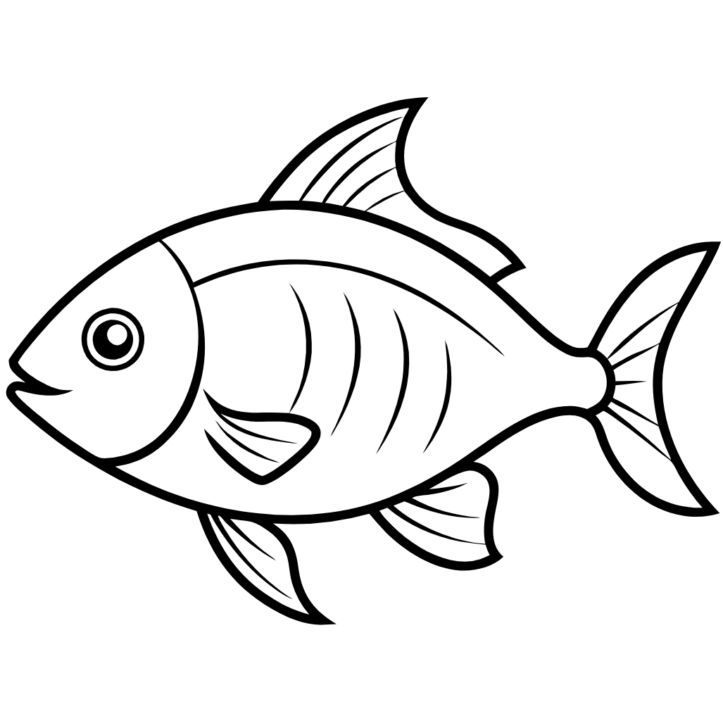 fish Download and Print Free Coloring Pages