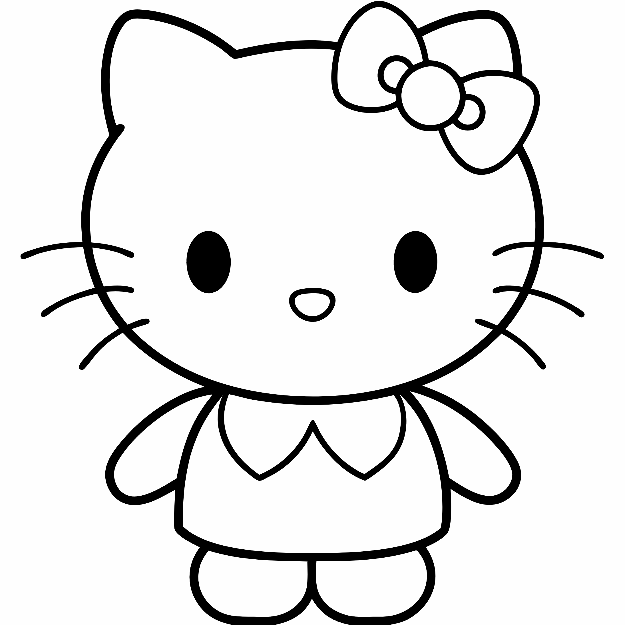 Hello Kitty Coloring Pages, Hello Kitty Coloring Page, Fun Kids Coloring, Free Printable Coloring Pages, Download and Print
