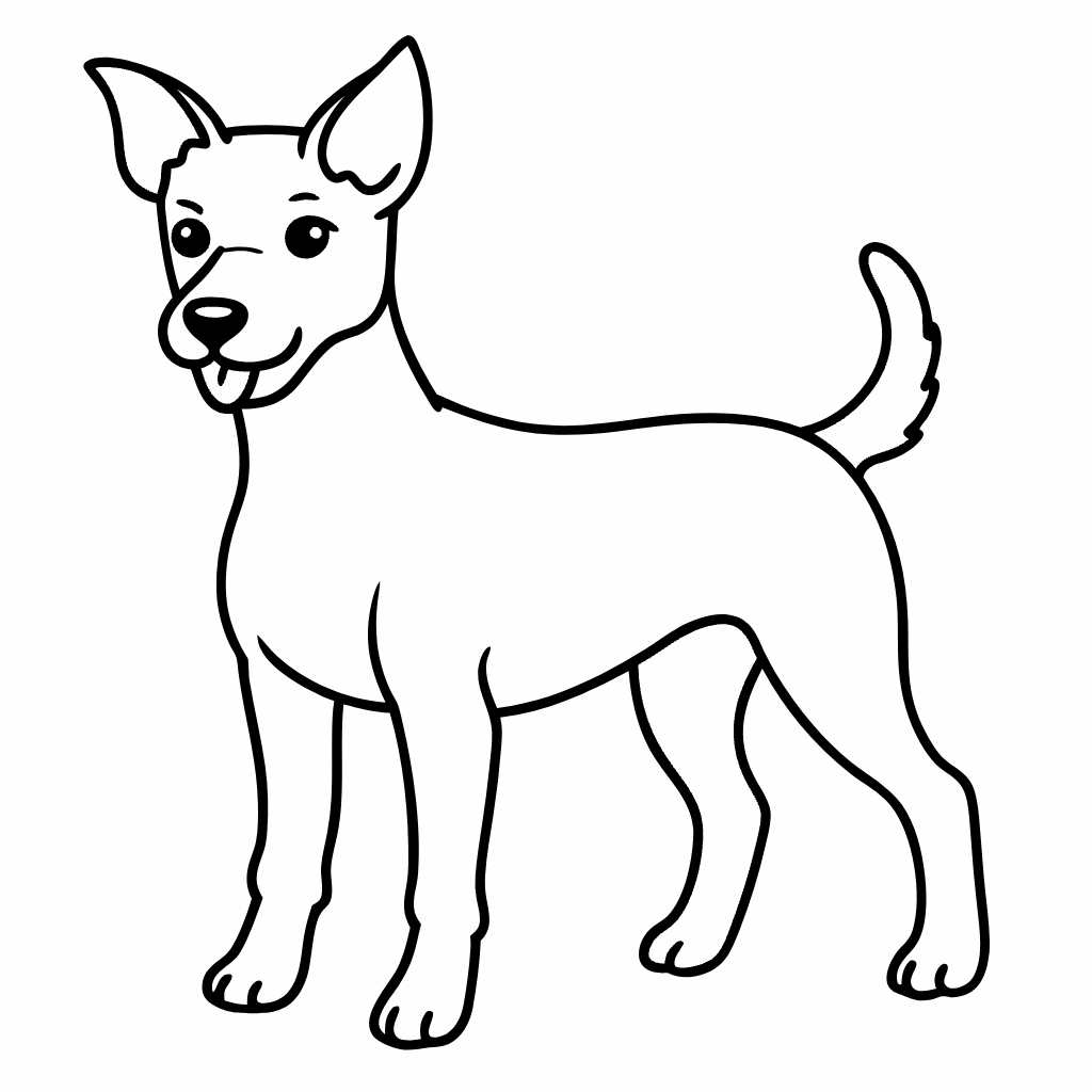 Dog Puppy Coloring Pages, Puppy Coloring Page, Fun Kids Coloring, Free Printable Coloring Pages, Download and Print