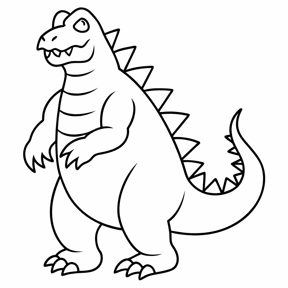 Godzilla Coloring Pages, Godzilla Coloring Page, Fun Kids Coloring, Free Printable Coloring Pages, Download and Print