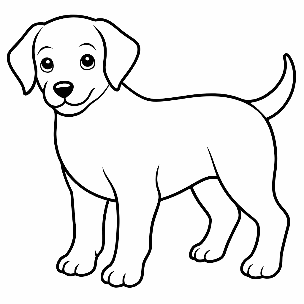 Dog Puppy Coloring Pages, Puppy Coloring Page, Fun Kids Coloring, Free Printable Coloring Pages, Download and Print