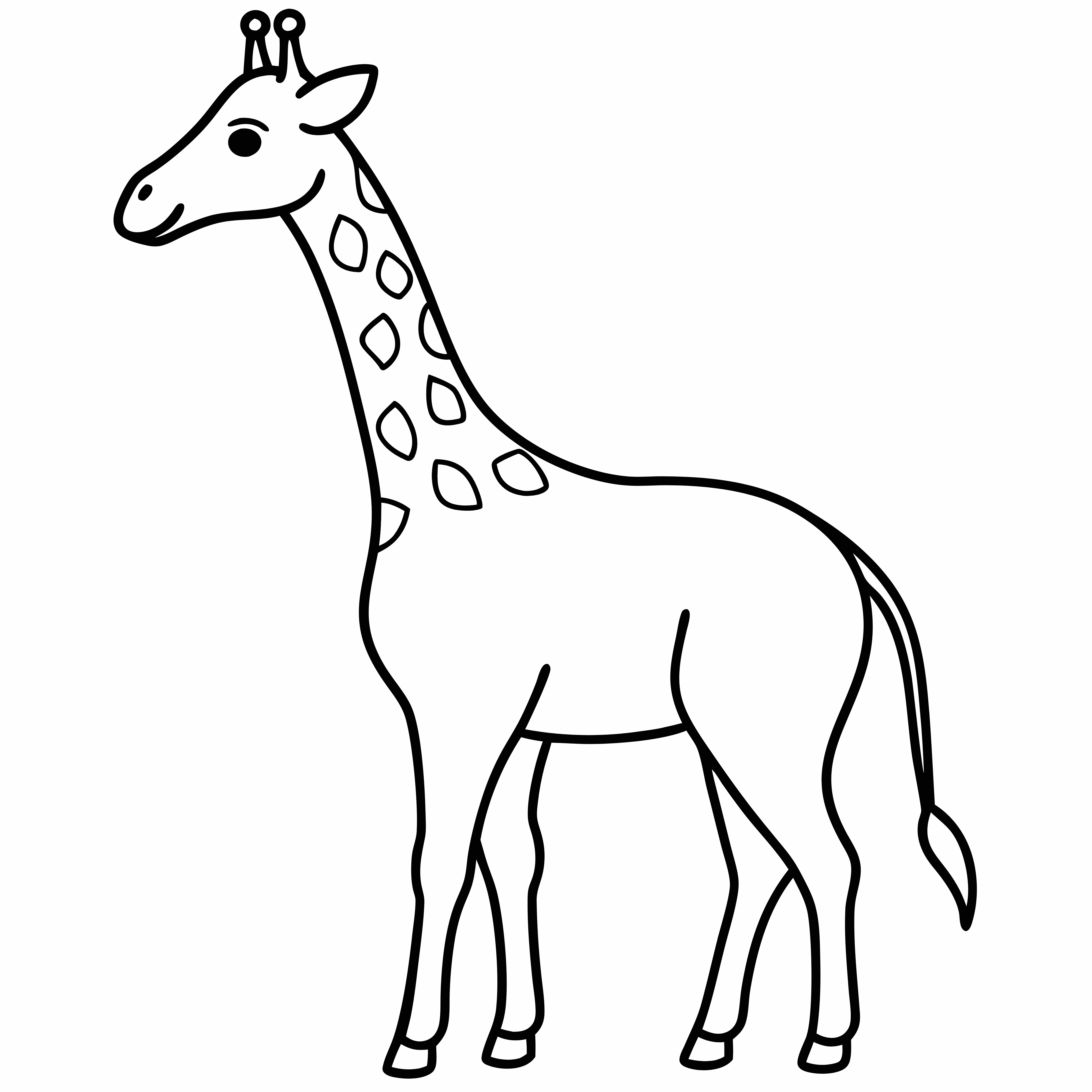 Giraffe Coloring Pages, Giraffe Coloring Page, Zoo Animals, Kids Coloring Fun, Download and Print Free Coloring Pages