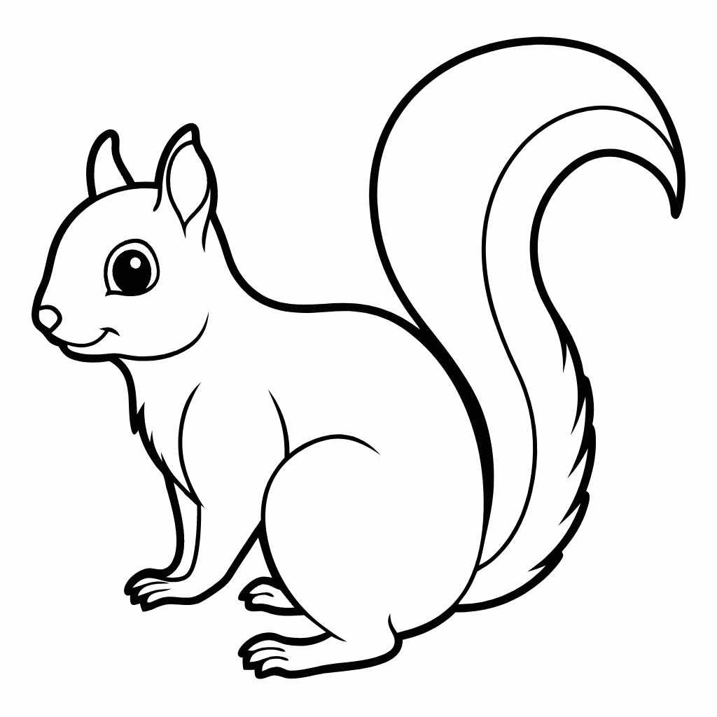 Squirrel Coloring Pages, Squirrel Coloring Page, Fun Kids Coloring, Free Printable Coloring Pages, Download and Print