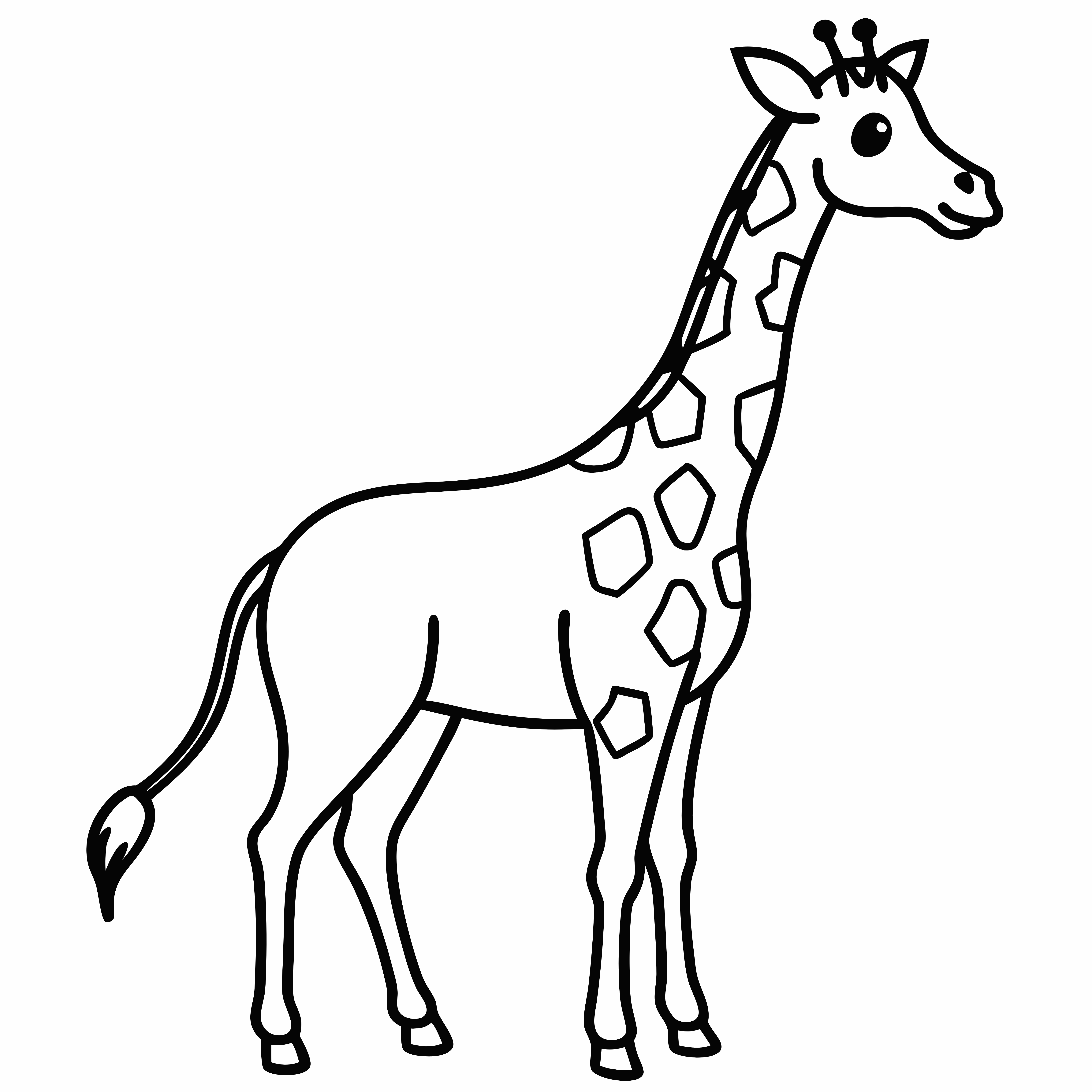Giraffe Coloring Pages, Giraffe Coloring Page, Zoo Animals, Kids Coloring Fun, Download and Print Free Coloring Pages