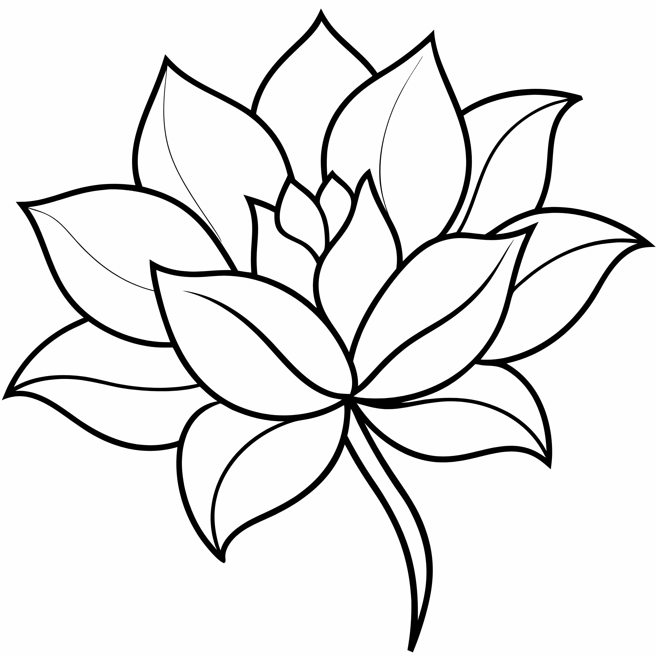 Flower Coloring Pages, Flower Coloring Page, Fun Kids Coloring, Free Printable Coloring Pages, Download and Print