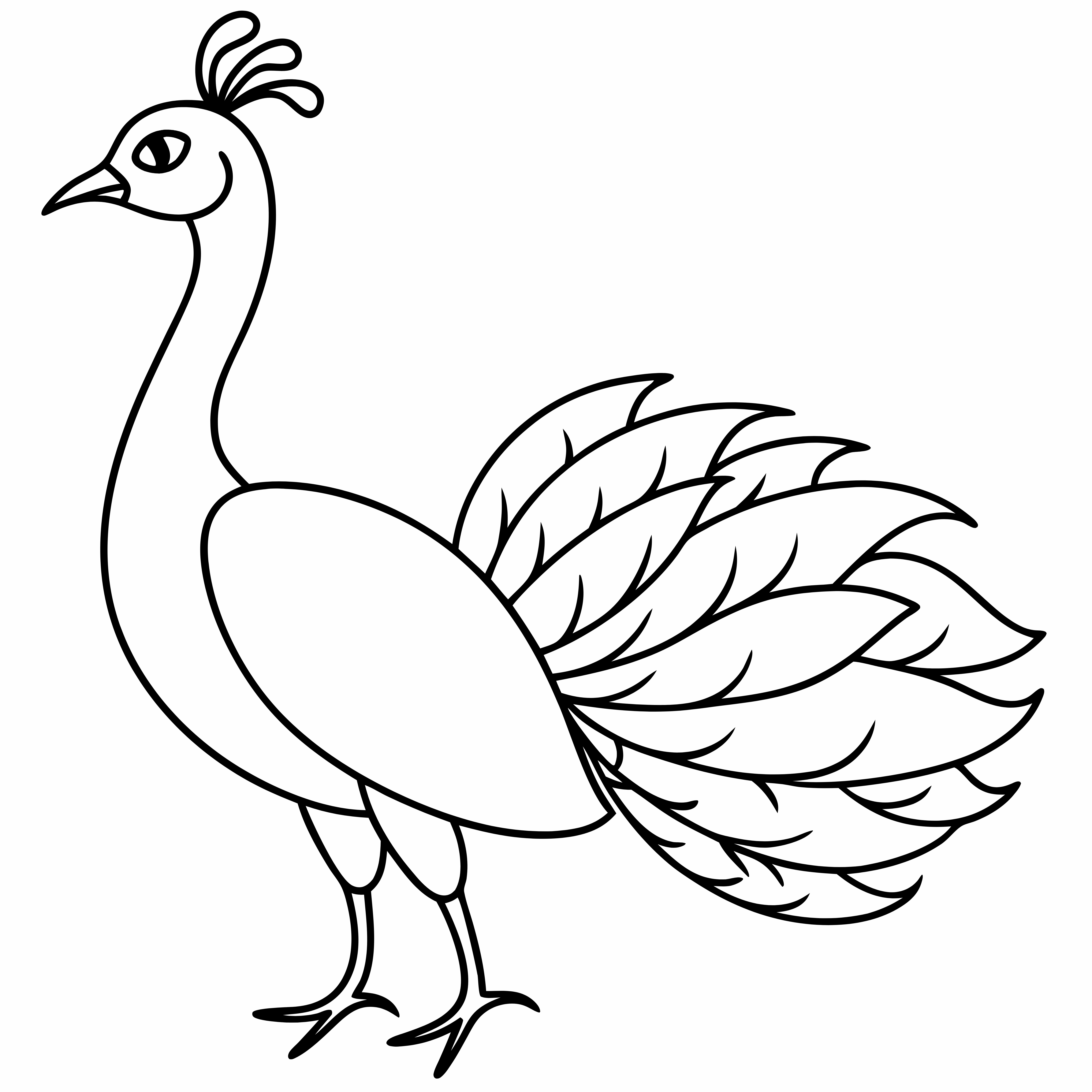 Peacock Coloring Pages, Peacock Coloring Page, Fun Kids Coloring, Free Printable Coloring Pages, Download and Print