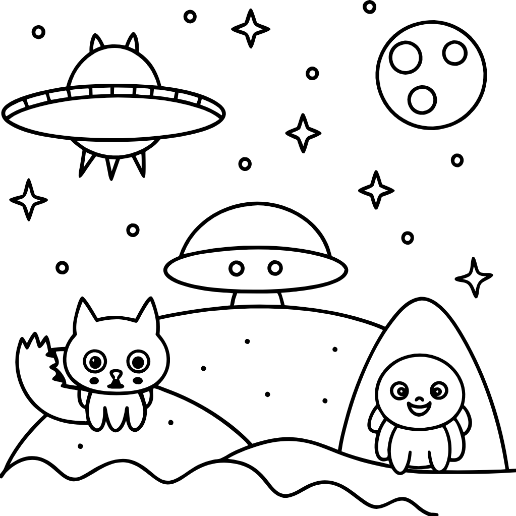 Aliens coloring pages Download and Print Free Aliens Coloring Pages