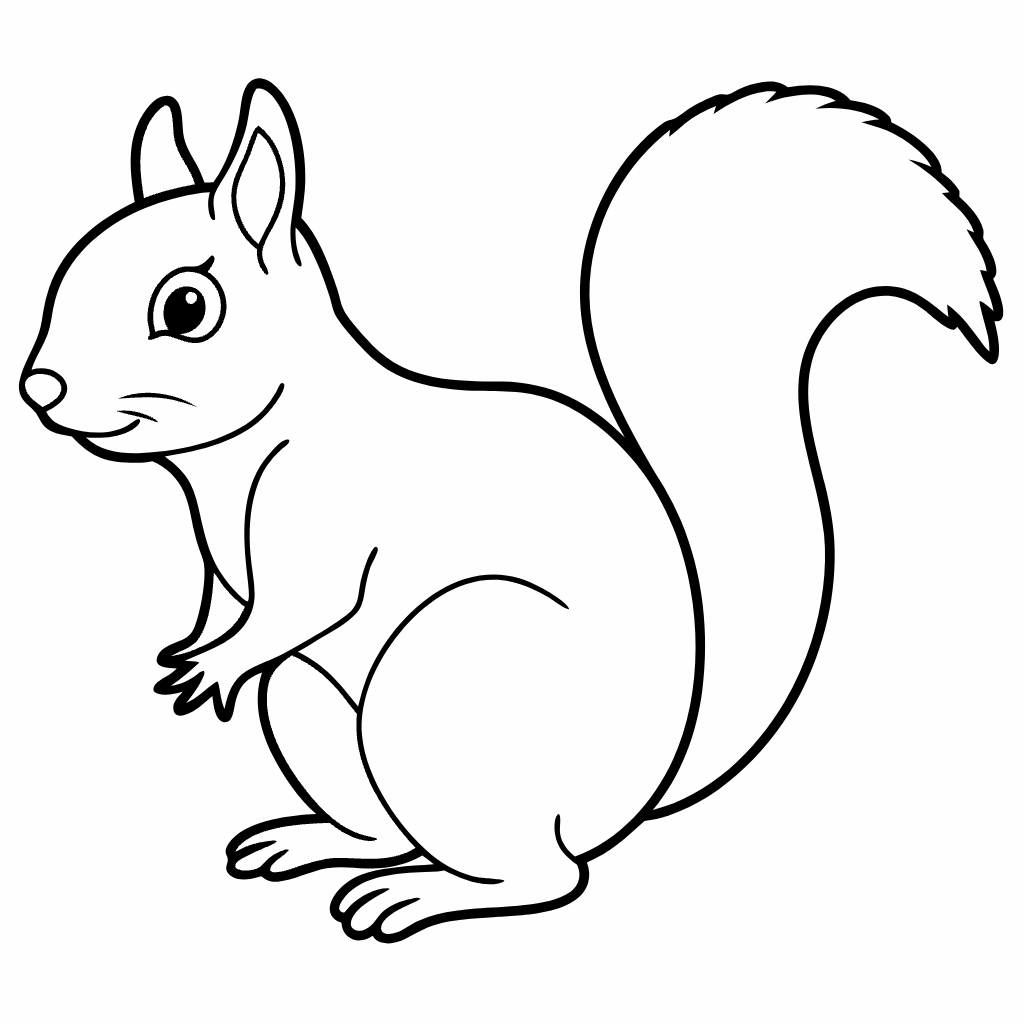 Squirrel Coloring Pages, Squirrel Coloring Page, Fun Kids Coloring, Free Printable Coloring Pages, Download and Print