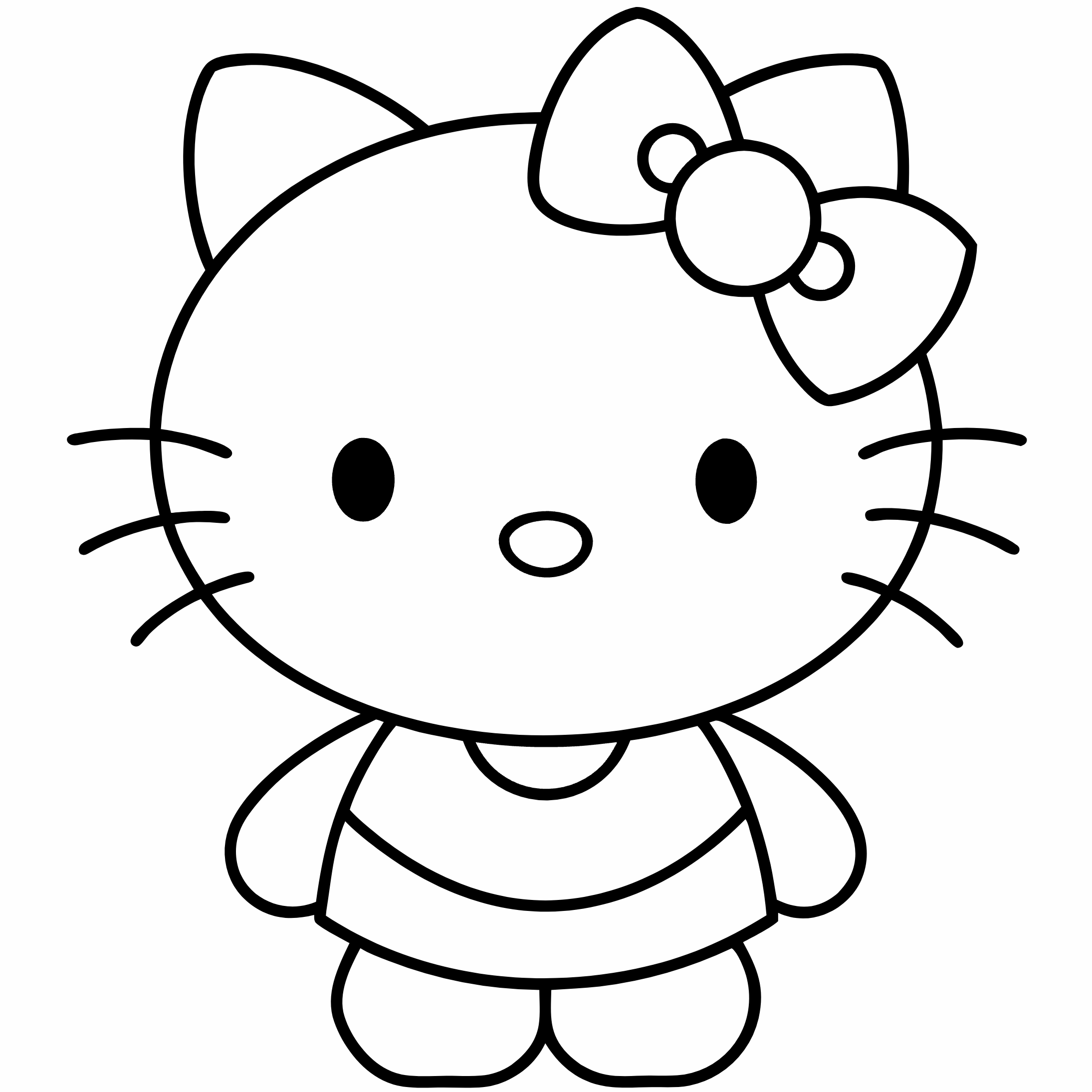 Hello Kitty Coloring Pages, Hello Kitty Coloring Page, Fun Kids Coloring, Free Printable Coloring Pages, Download and Print