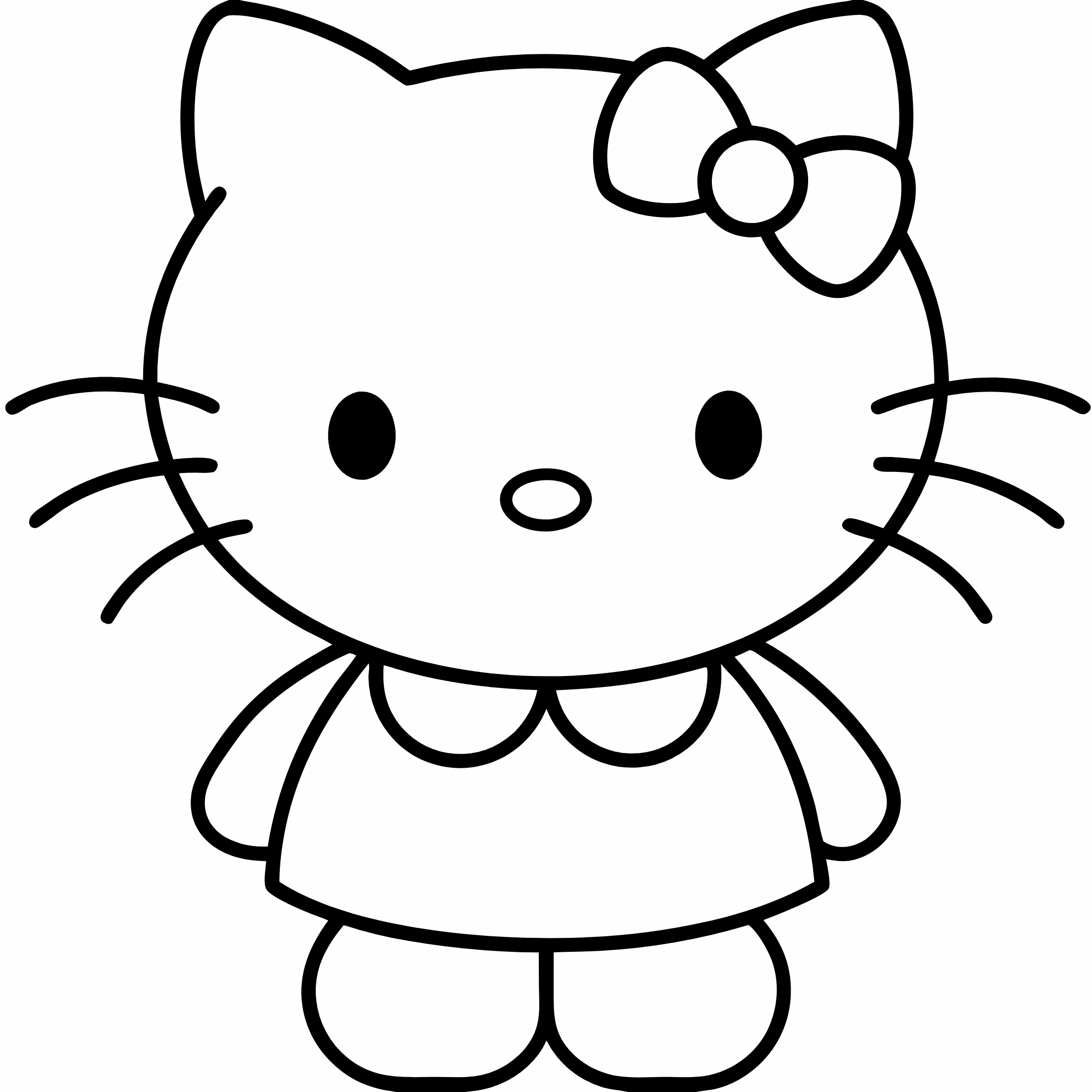 Hello Kitty Coloring Pages, Hello Kitty Coloring Page, Fun Kids Coloring, Free Printable Coloring Pages, Download and Print