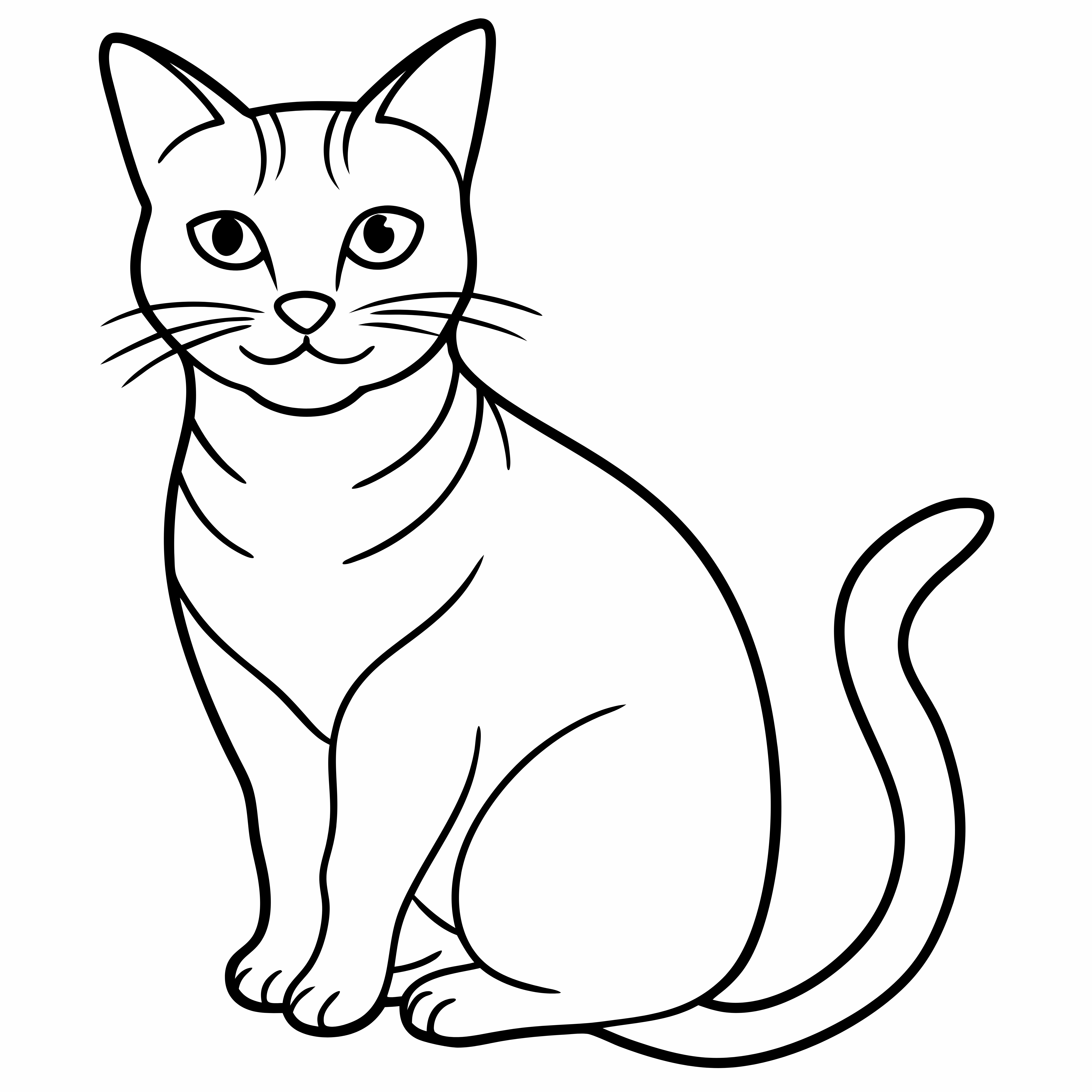 Cat coloring pages,kitty coloring page,cat Download and Print Free Coloring Pages, little cat,pusy cat,animals