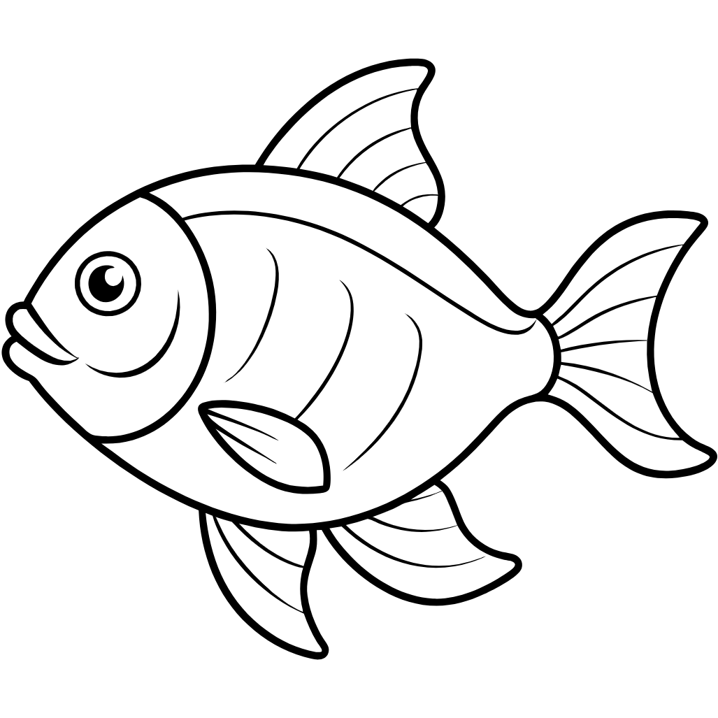 fish Download and Print Free Coloring Pages