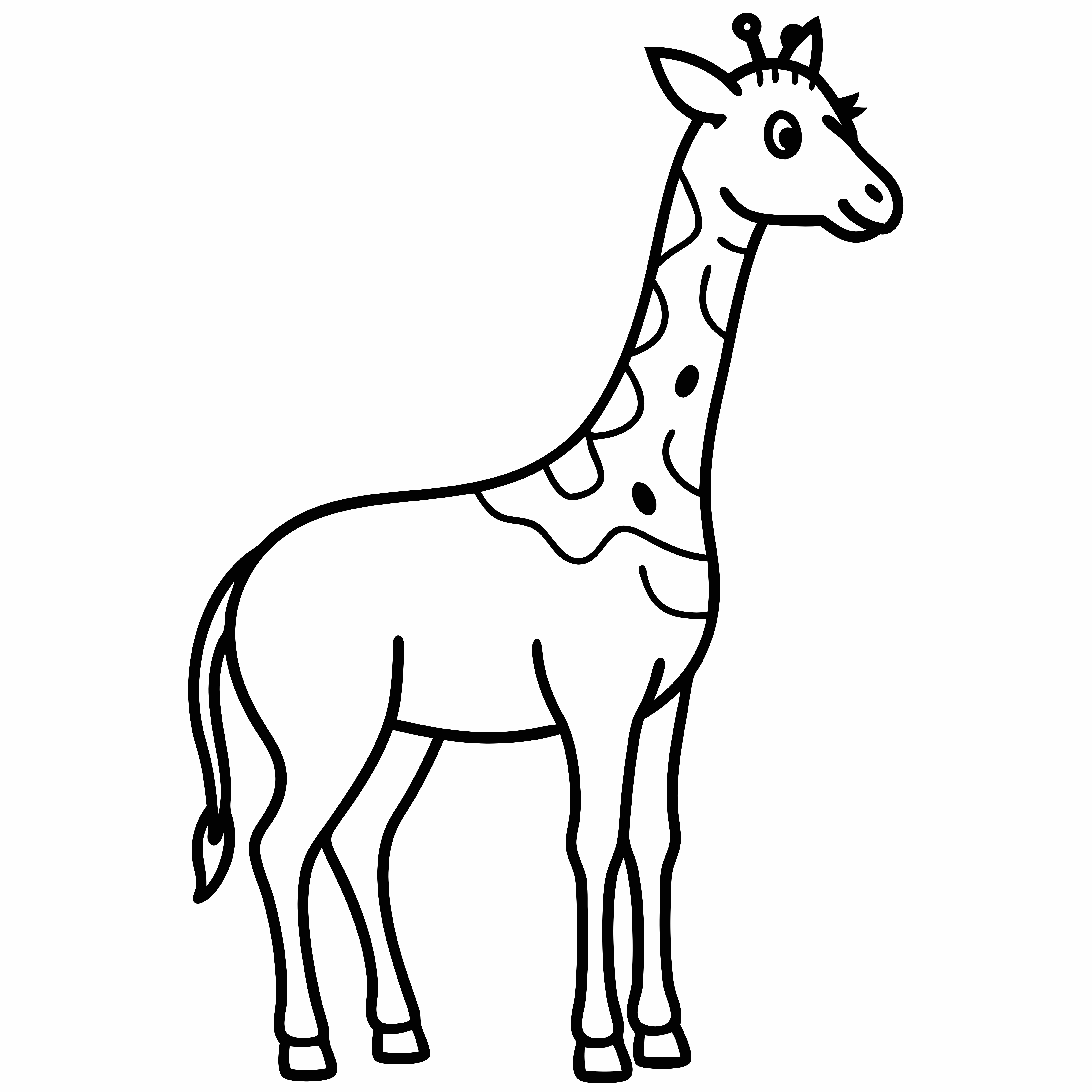 Giraffe Coloring Pages, Giraffe Coloring Page, Zoo Animals, Kids Coloring Fun, Download and Print Free Coloring Pages