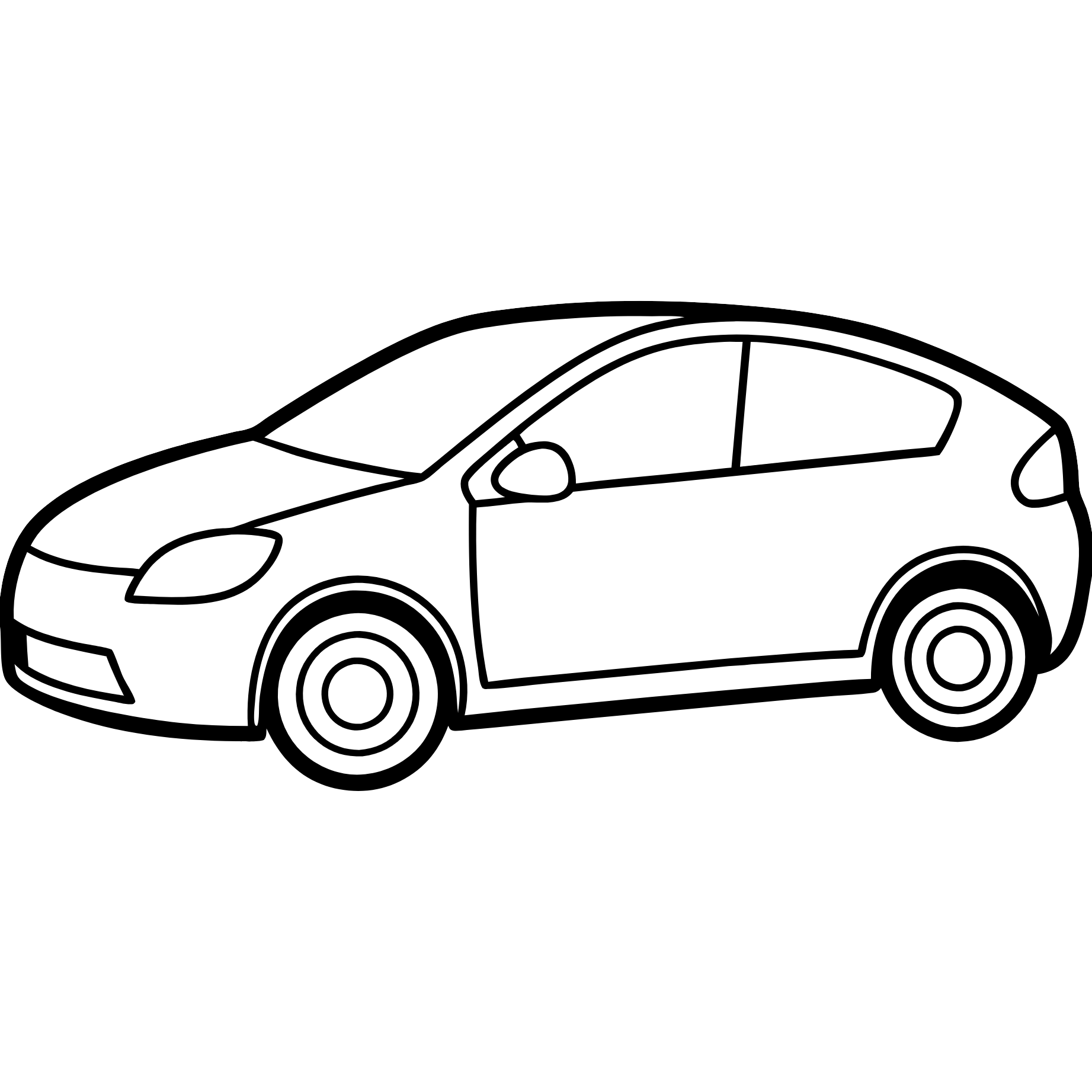 Free Car Coloring Page - Download and Print Now,simple car coloring page,easy car