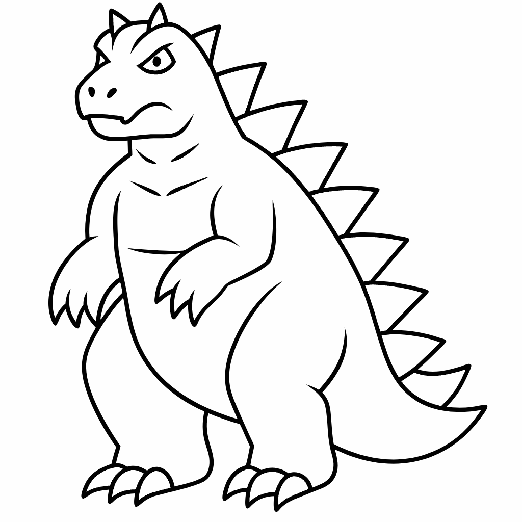 Godzilla Coloring Pages, Godzilla Coloring Page, Fun Kids Coloring, Free Printable Coloring Pages, Download and Print