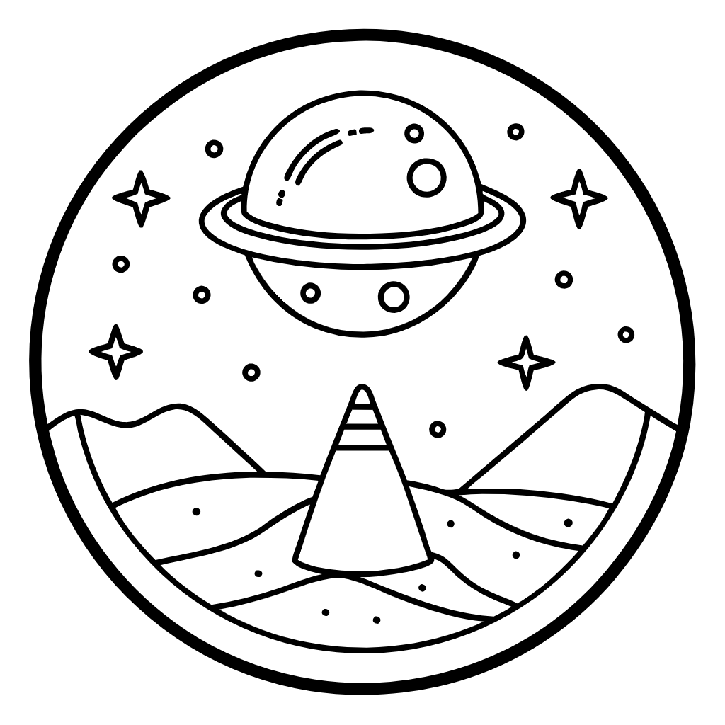 Space Exploration Download and Print Free Coloring Pages