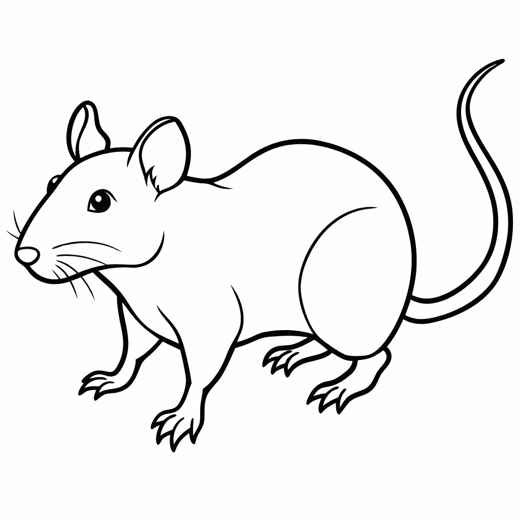 Rat Coloring Pages, Rat Coloring Page, Fun Kids Coloring, Free Printable Coloring Pages, Download and Print