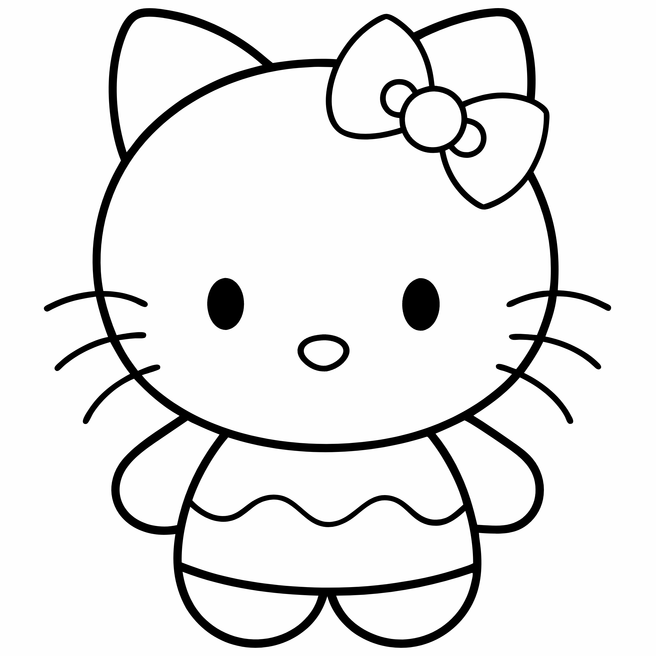 Hello Kitty Coloring Pages, Hello Kitty Coloring Page, Fun Kids Coloring, Free Printable Coloring Pages, Download and Print