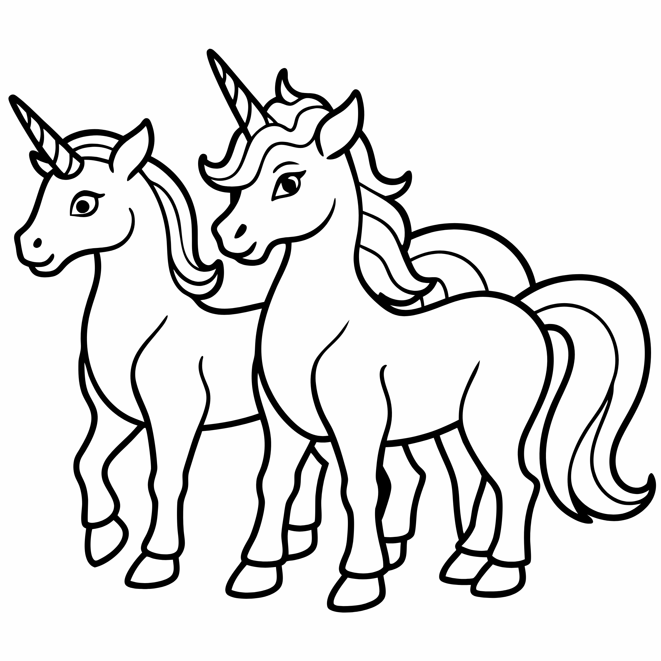Unicorn Coloring Pages, Unicorn Coloring Page, Fun Kids Coloring, Free Printable Coloring Pages, Download and Print