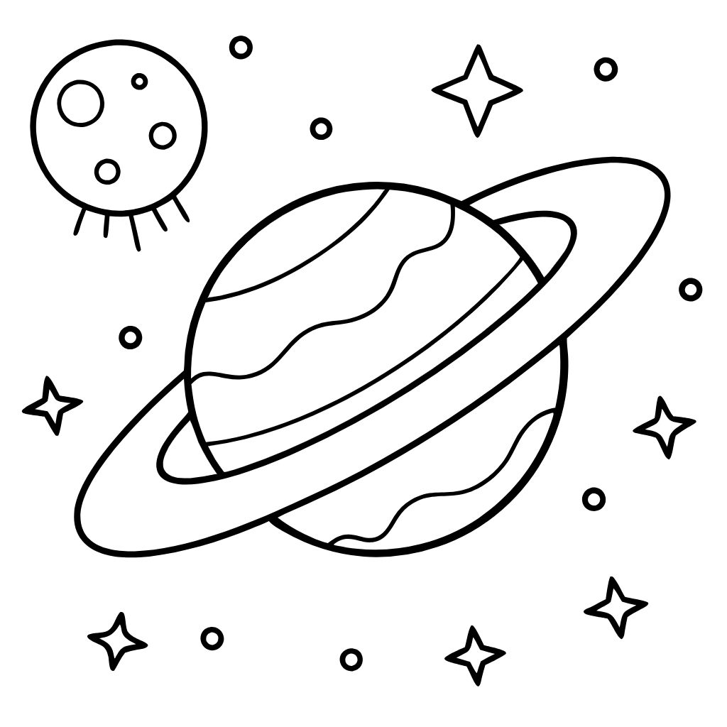 saturn planet Coloring Pages Space Exploration Download and Print Free Coloring Pages