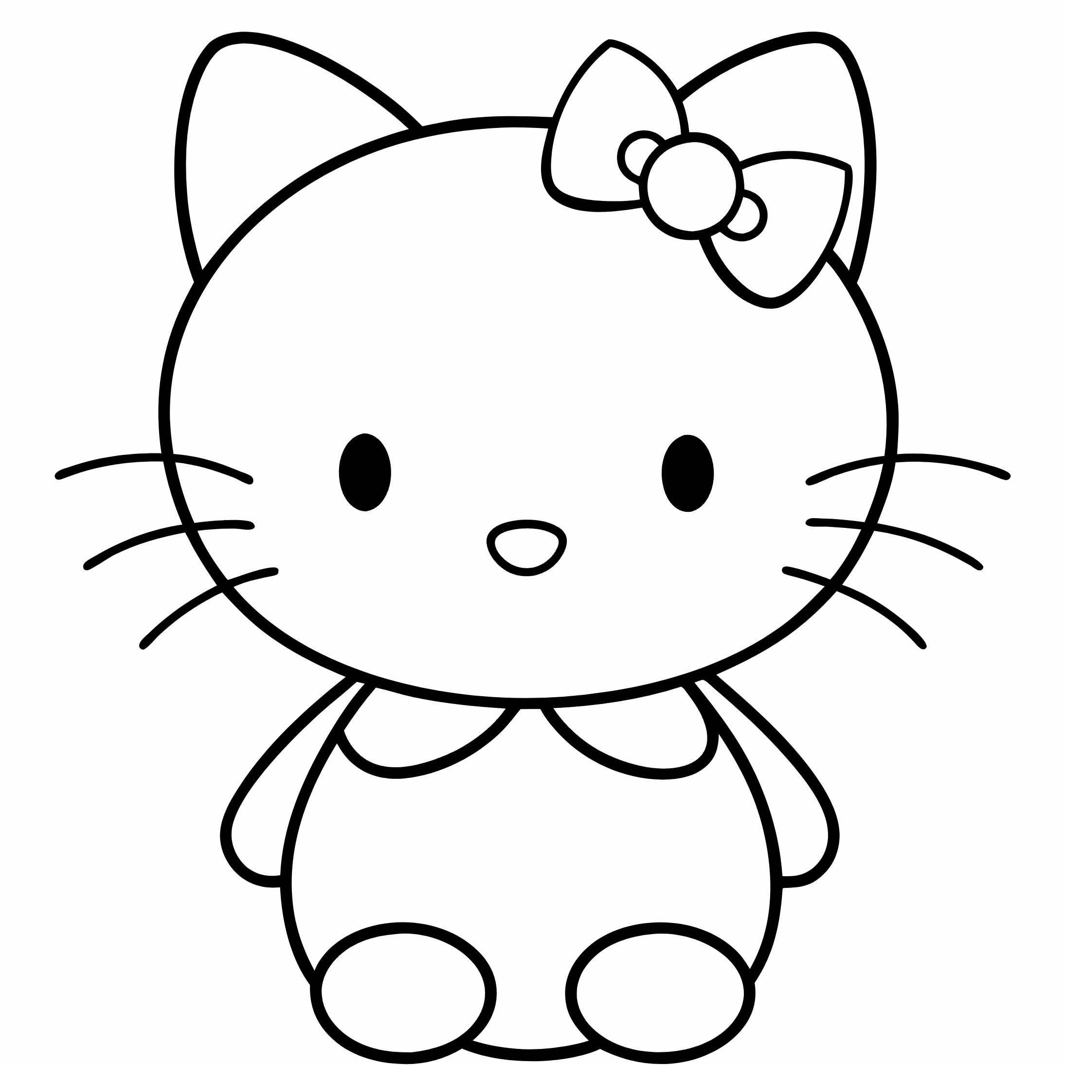 Hello Kitty Coloring Pages, Hello Kitty Coloring Page, Fun Kids Coloring, Free Printable Coloring Pages, Download and Print