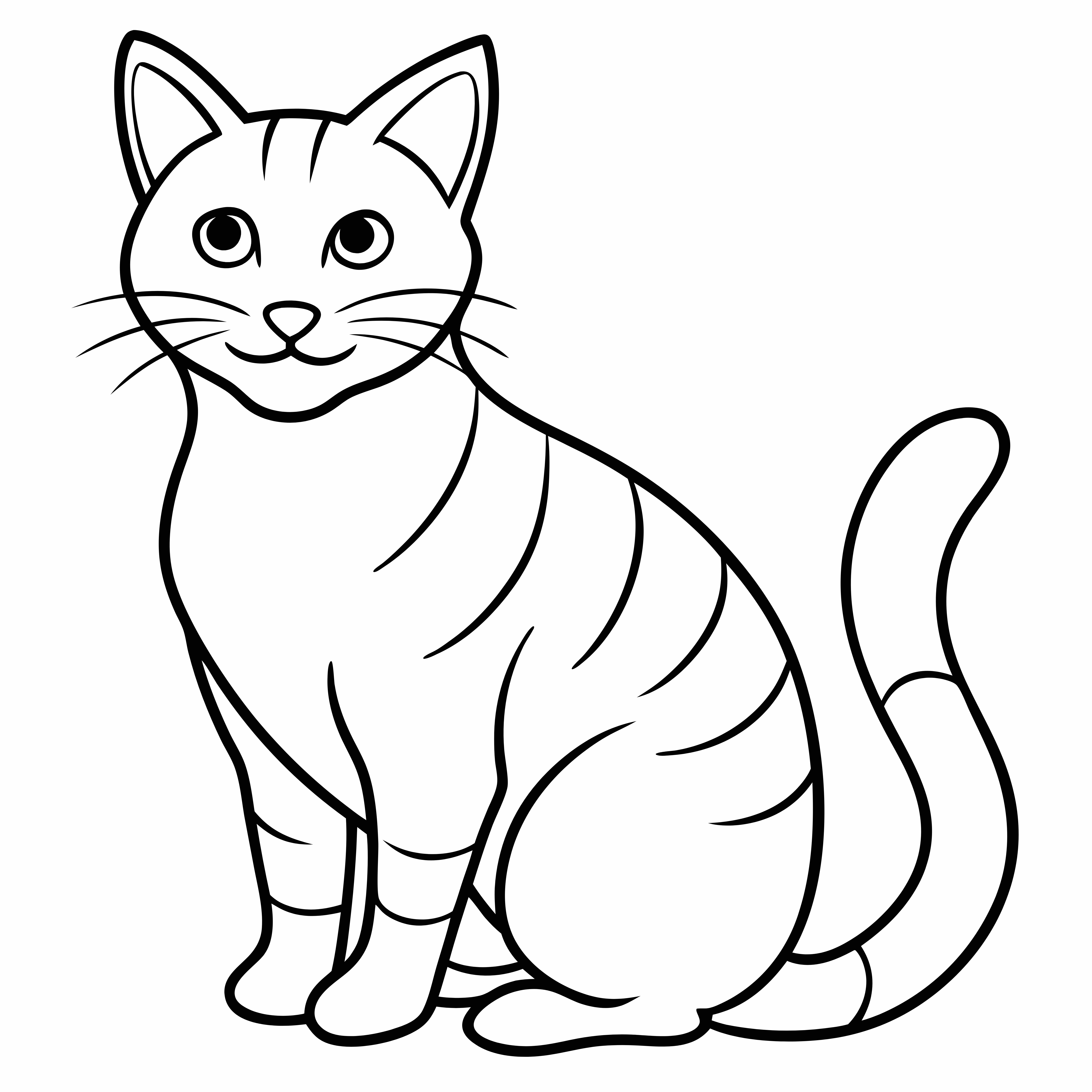 Cat coloring pages,kitty coloring page,cat Download and Print Free Coloring Pages, little cat,pusy cat,animals