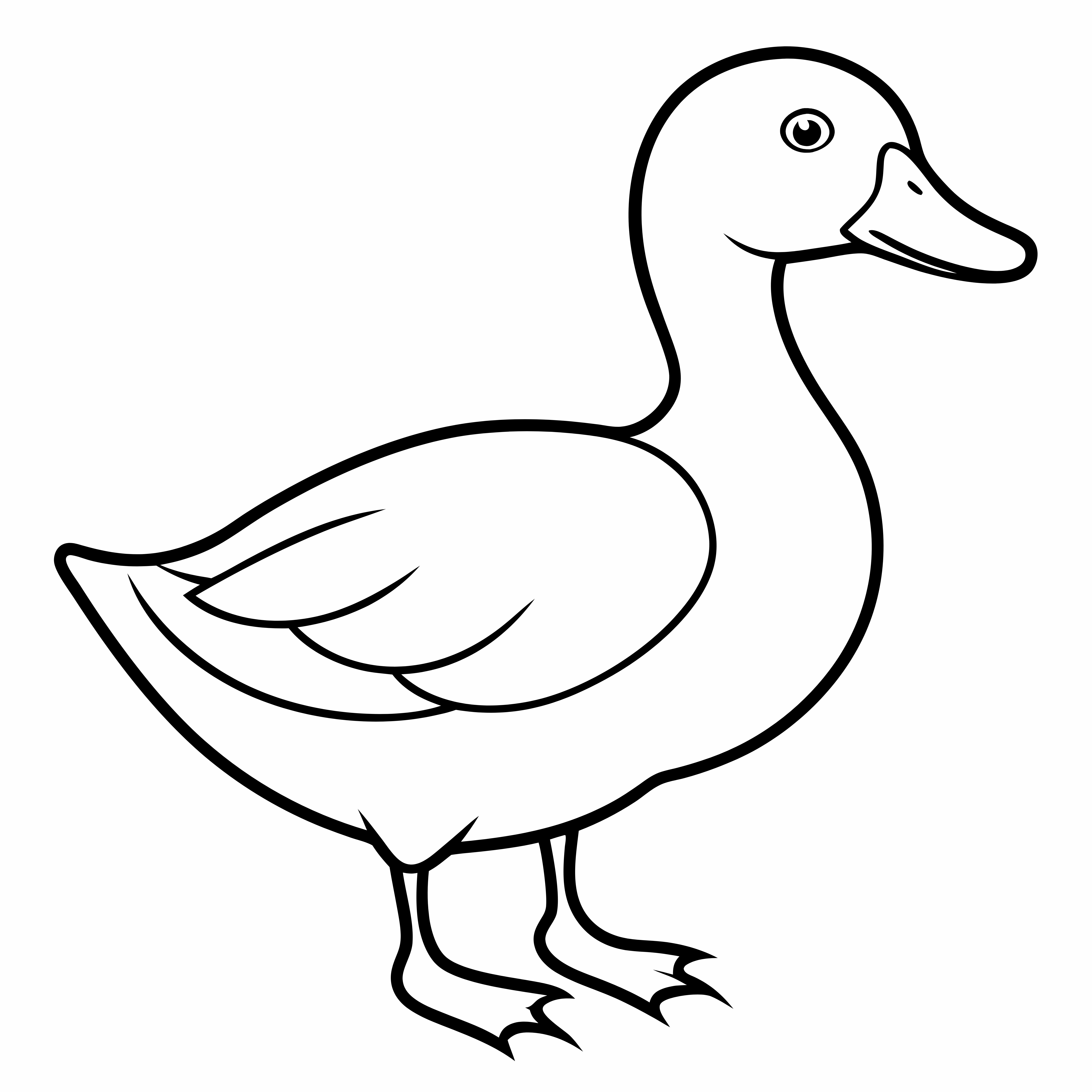 Duck Coloring Pages, Duck Coloring Page, Fun Kids Coloring, Free Printable Coloring Pages, Download and Print