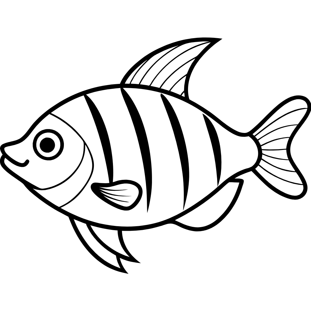 fish Download and Print Free Coloring Pages