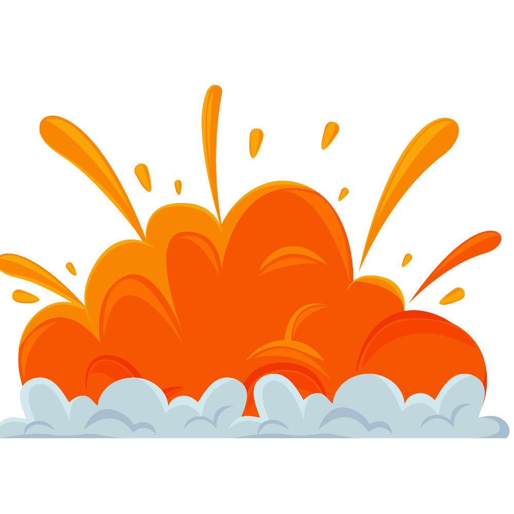 explosion flat icon