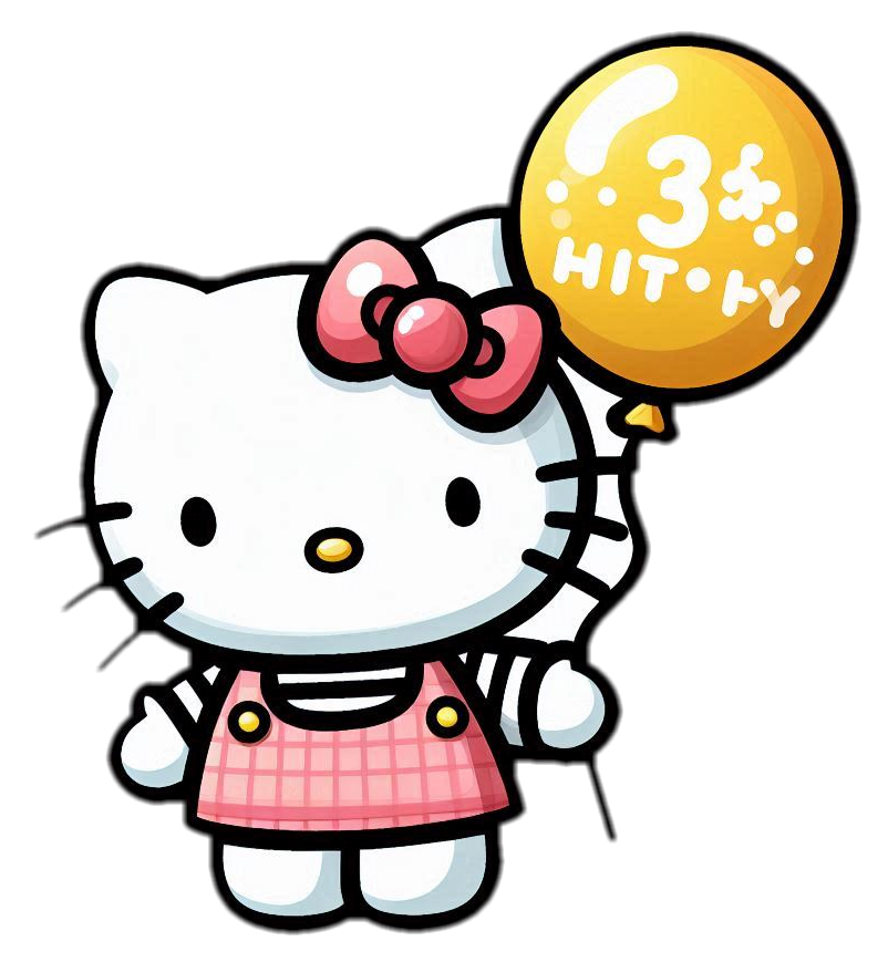 Hello Kitty PNG, Hello Kitty pink dress, Hello Kitty transparent, kawaii Hello Kitty PNG, cute cartoon Hello Kitty, Hello Kitty bow PNG, Hello Kitty clipart, free Hello Kitty image